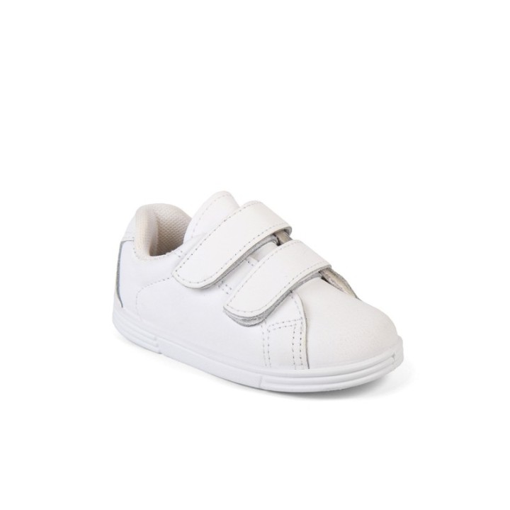 Zapatillas deportivas con cierre de velcro  color blanco