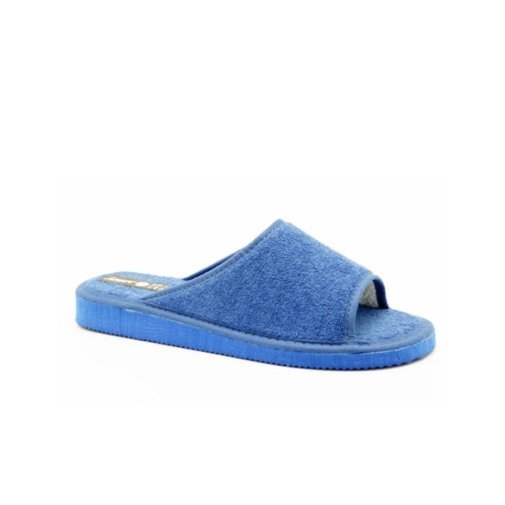 Zapatillas casa puntera abierta piso eva pegado color royal