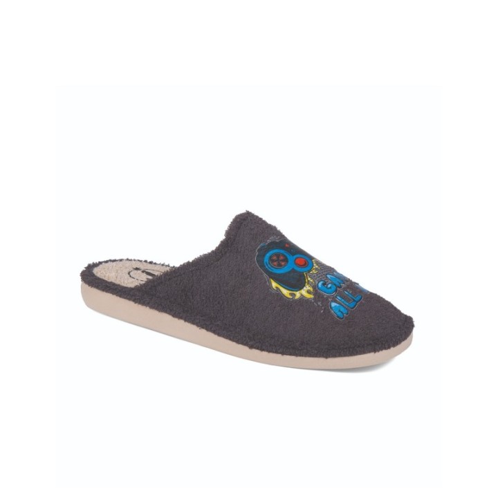 Zapatillas de casa verano hombre puntera cerrada Game all day color gris
