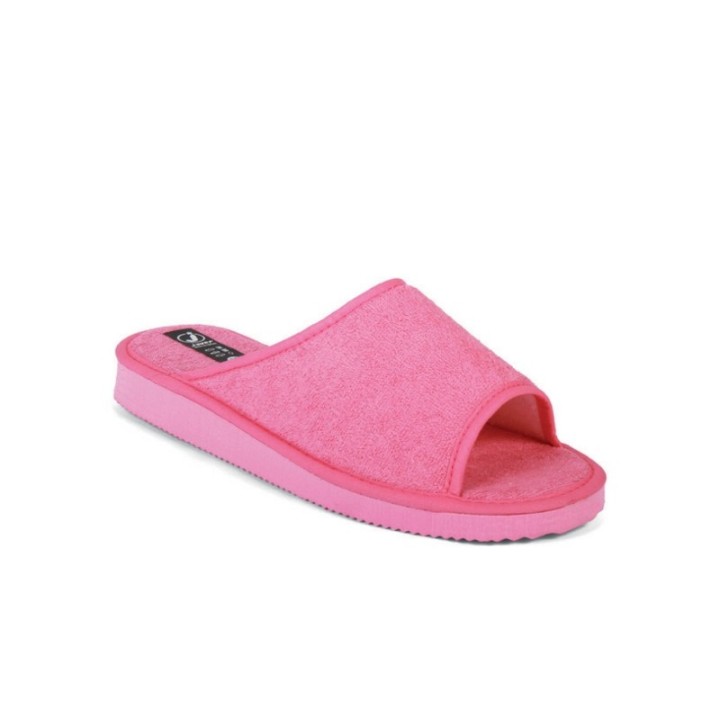 Zapatillas casa puntera abierta piso eva pegado color rosa