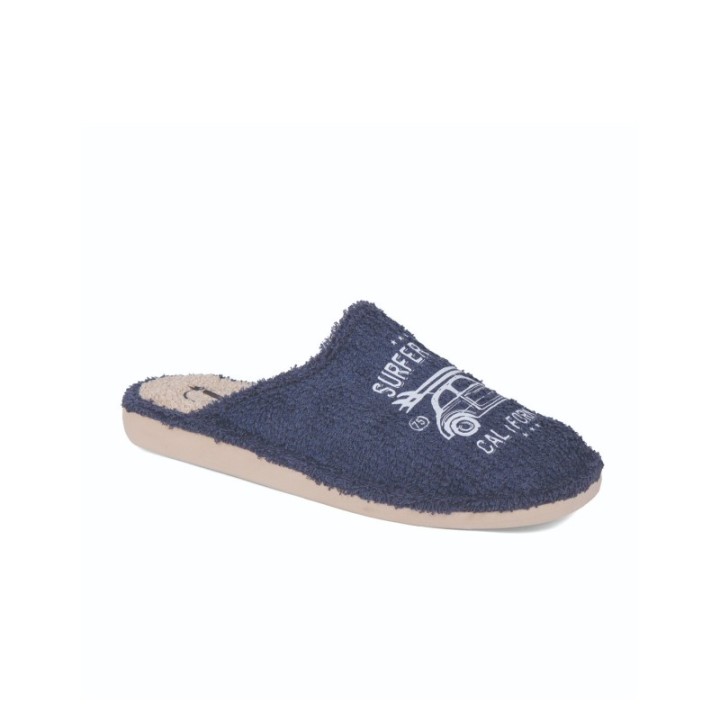 Zapatillas de casa verano hombre puntera cerrada Surfer road color tejano