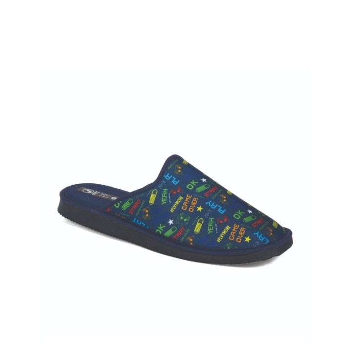 Zapatillas de casa verano hombre puntera cerrada Play color marino