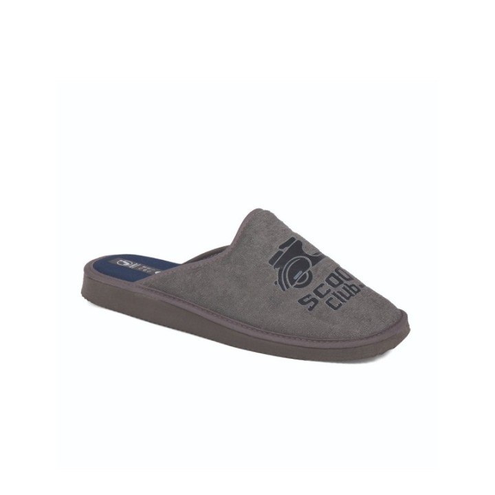 Zapatillas de casa verano hombre puntera cerrada Scooter club color gris