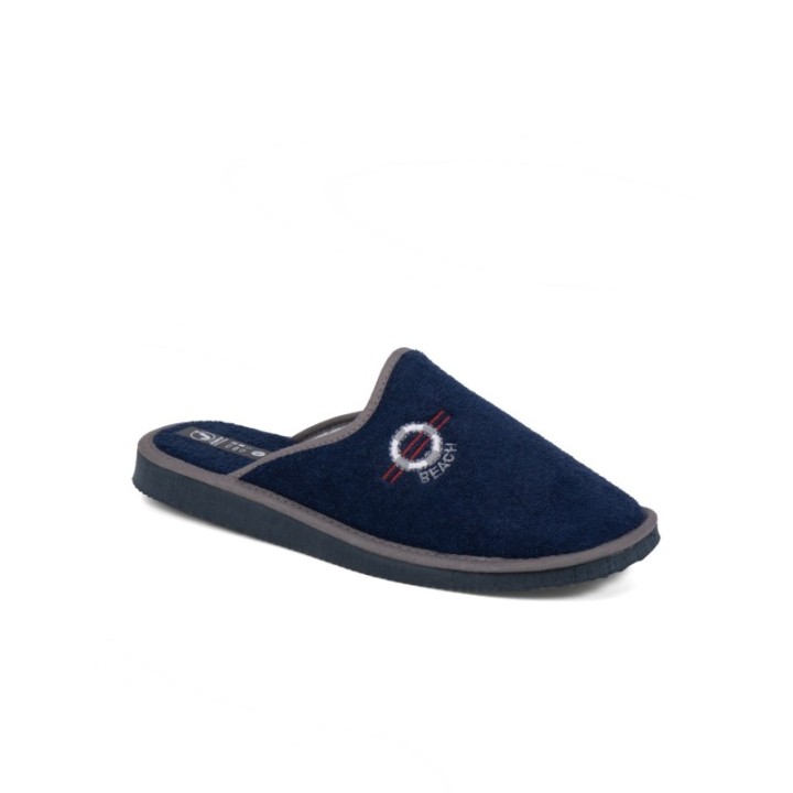 Zapatillas de casa verano hombre puntera cerrada Beach color marino
