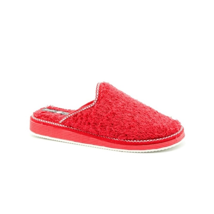 Zapatillas casa piso eva pegado color rojo