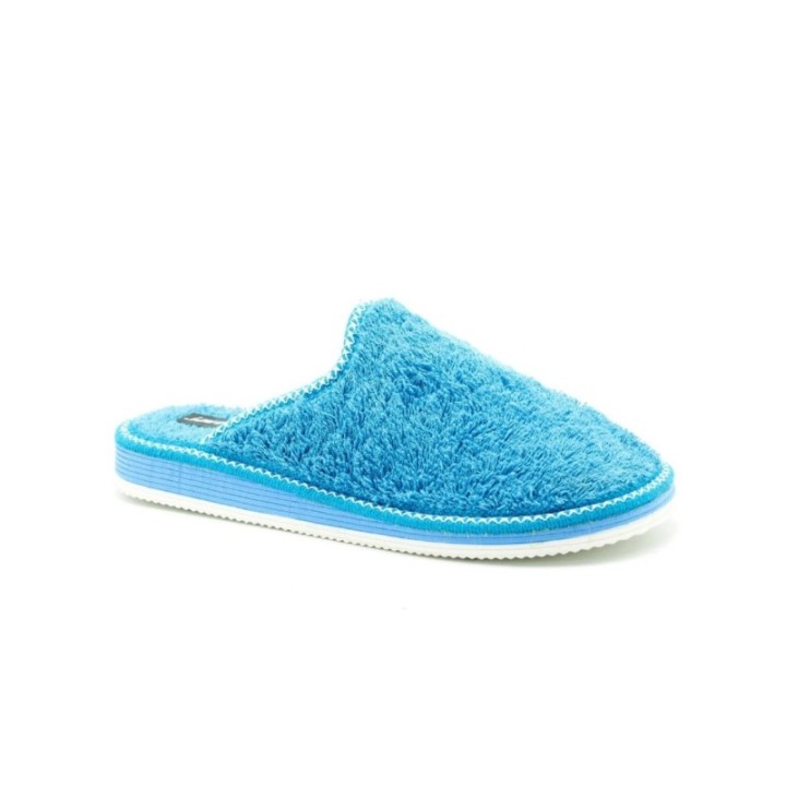 Zapatillas casa piso eva pegado color turquesa