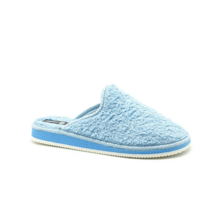 Zapatillas casa piso eva pegado color celeste