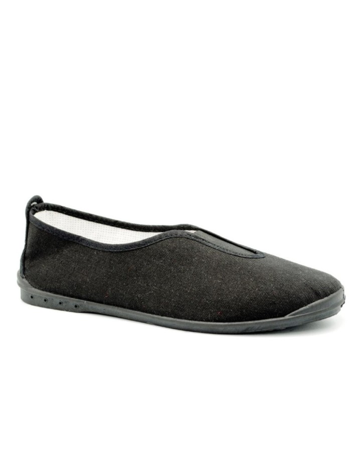 Zapatillas con elástico color negro