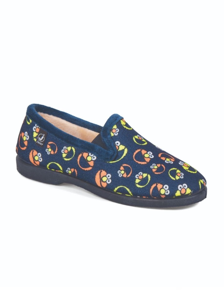 Zapatillas de casa cerradas Elmo color marino