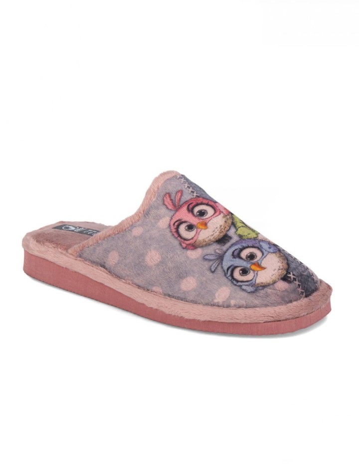 Zapatillas de casa abiertas estampado Angry Birds