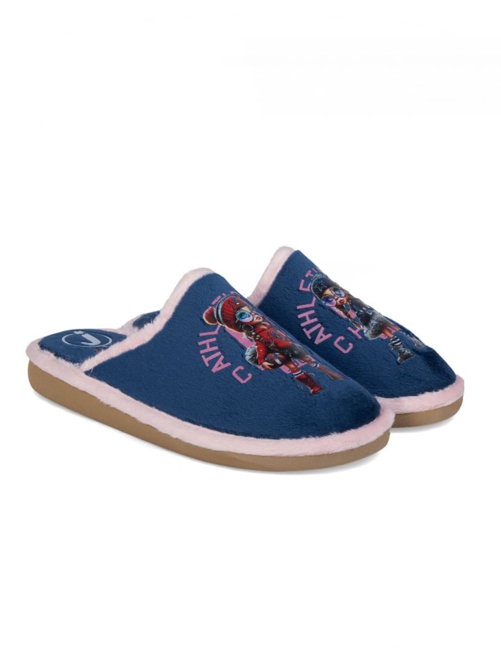 Zapatillas de casa abiertas estampado Athletic Dept Champs