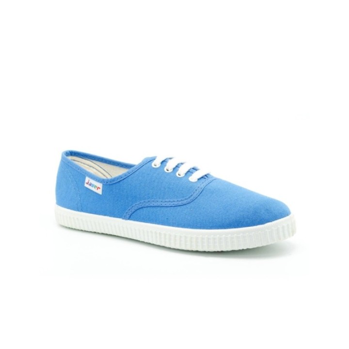 Zapatillas lona con cordones color royal