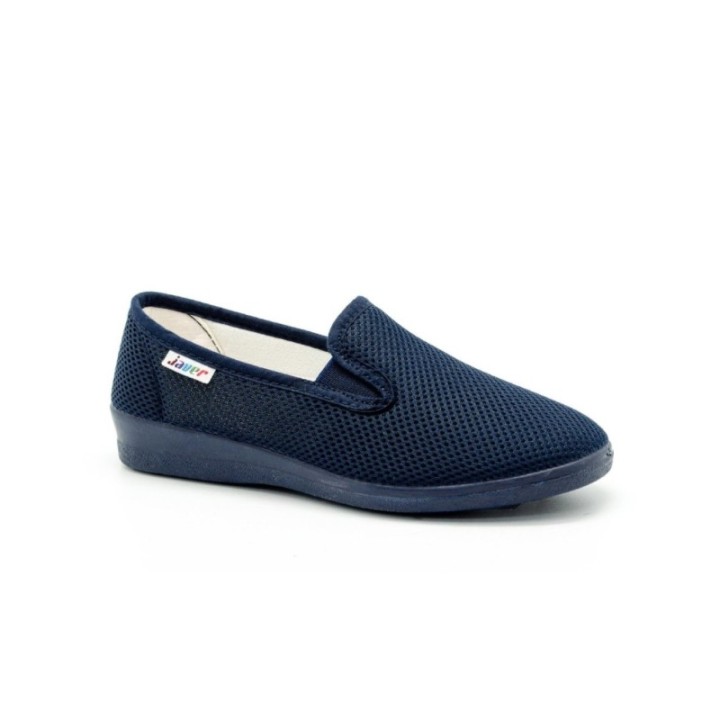 Zapatillas lona con elástico y vulcanizado color marino