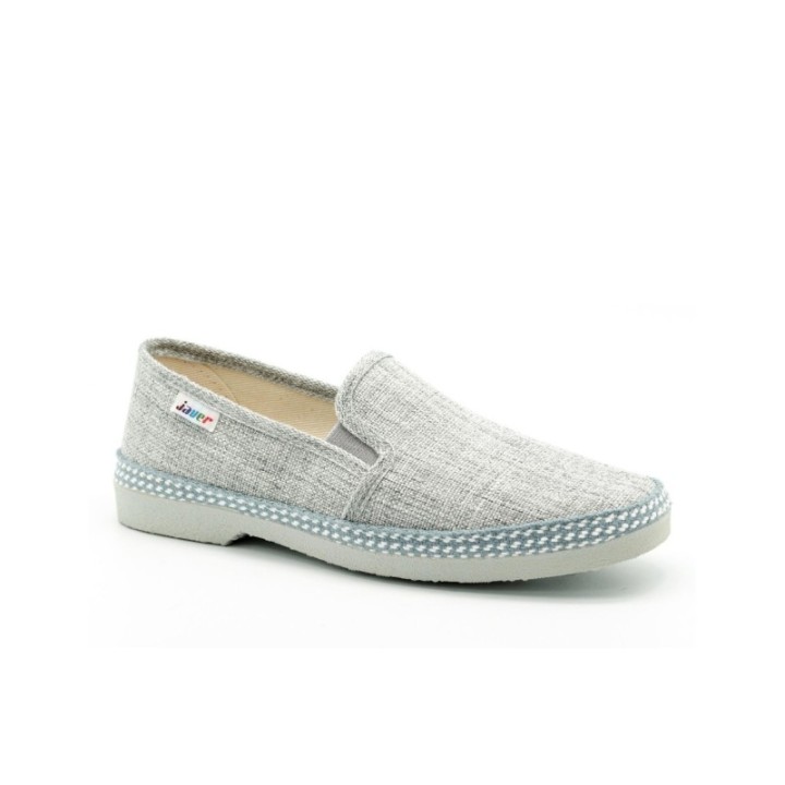 Zapatos con trenza y vulcanizado color gris
