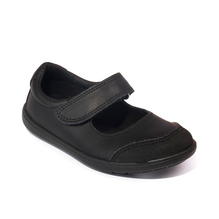 Zapatos Colegio Velcro Negro 6-4
