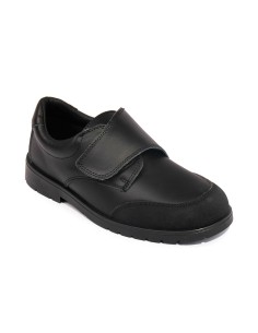 Zapatos Colegio Velcro Negro 7-1