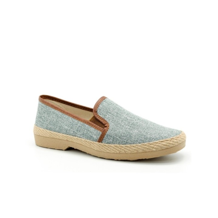 Zapatos con elástico y trenza color gris