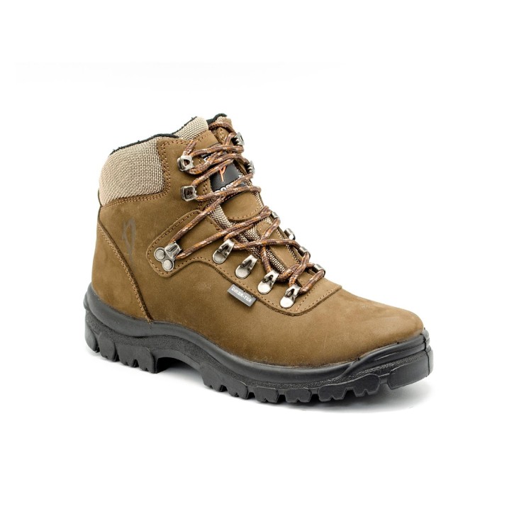 Botas trekking altas- NOBUCK HIDROFUGADO Y CALCETIN IMPERMEABLE