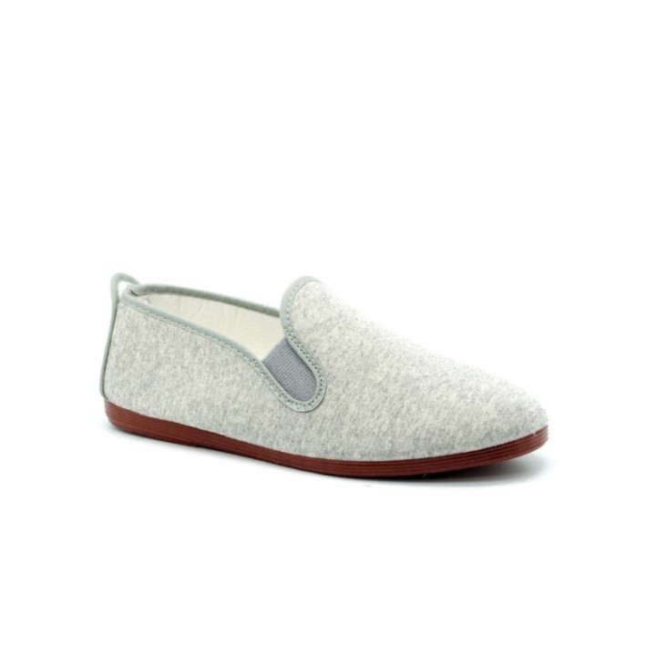 Zapatillas lona kung-fu con elástico color chándal
