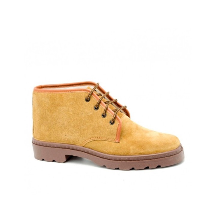 Botas de trabajo con cordones color tabaco