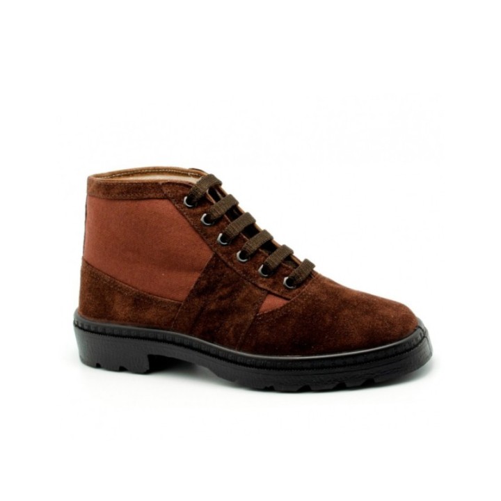 Botas de trabajo con cordones color tabaco