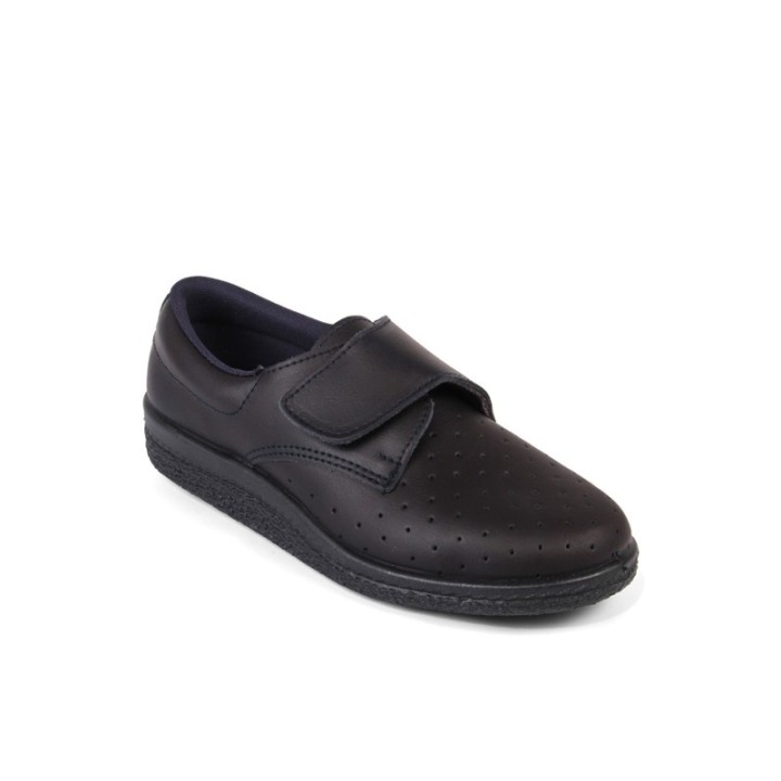 Zapatillas anatómicas con velcro color marino