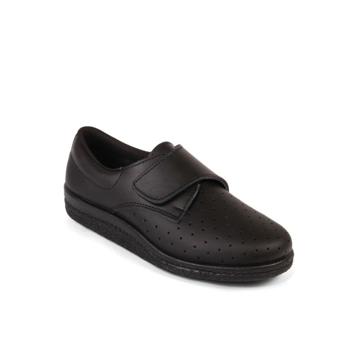 Zapatillas anatómicas con velcro color negro