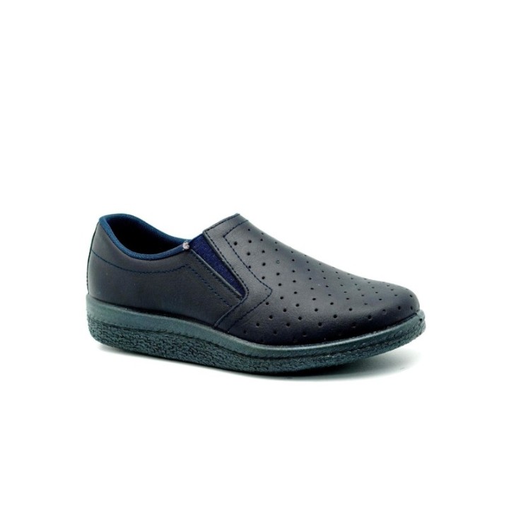 Zapatillas anatómicas con elástico color marino