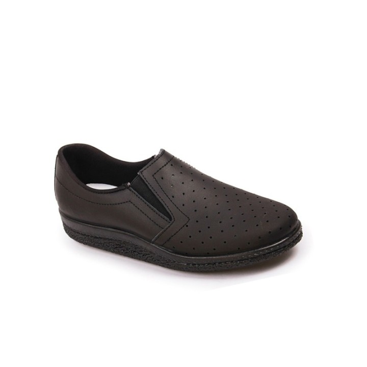 Zapatillas anatómicas con elástico color negro
