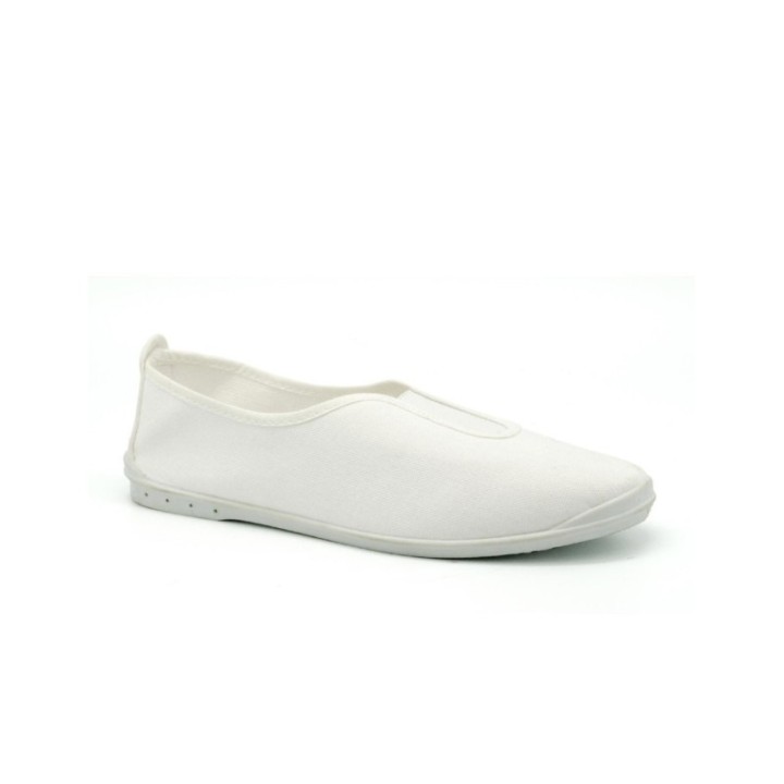 Zapatillas con elástico color blanco