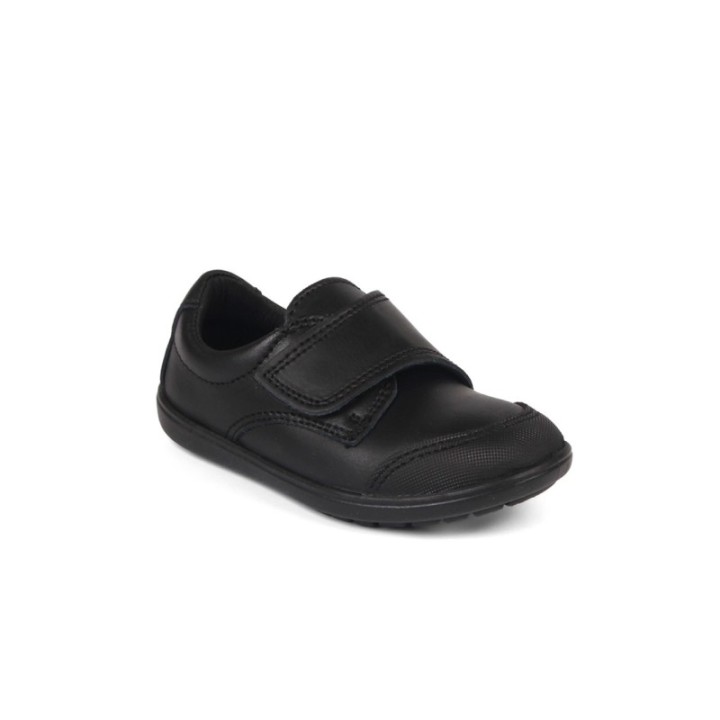 Zapatos Colegio Velcro piel lavable color negro