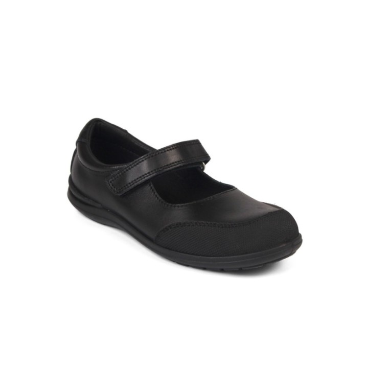 Zapatos Colegio Velcro piel lavable color marino