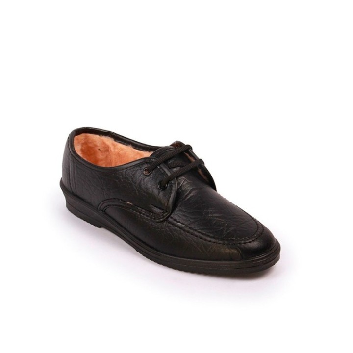 Zapatos clásicos con cordones mujer negros