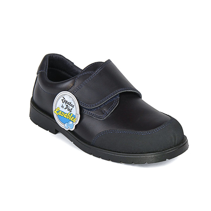 Zapatos Colegio Velcro PIEL LAVABLE