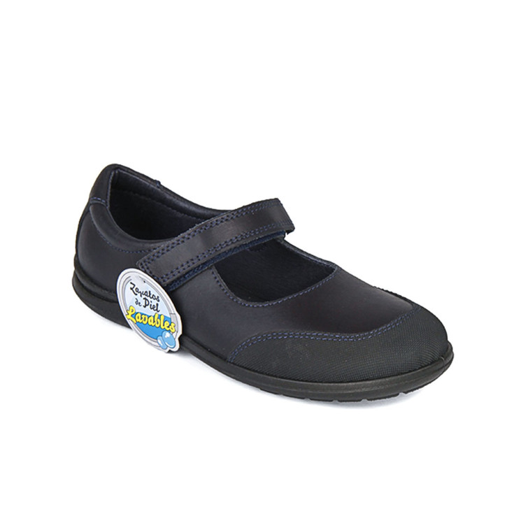 Zapatos Colegio Velcro - PIEL LAVABLE