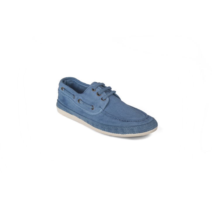 Zapatilla jeans con cordones