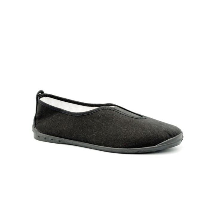 Zapatillas con elástico color negro