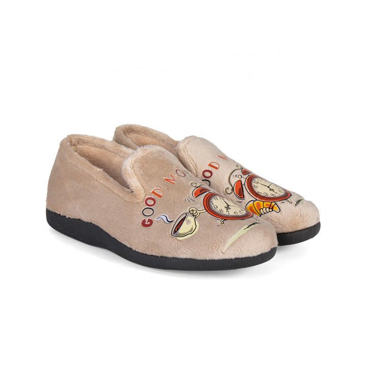 Zapatillas Beige Mujer 26-217