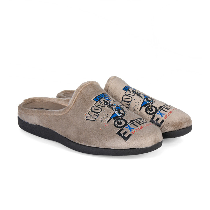 Zapatillas Taupe Hombre 27-122