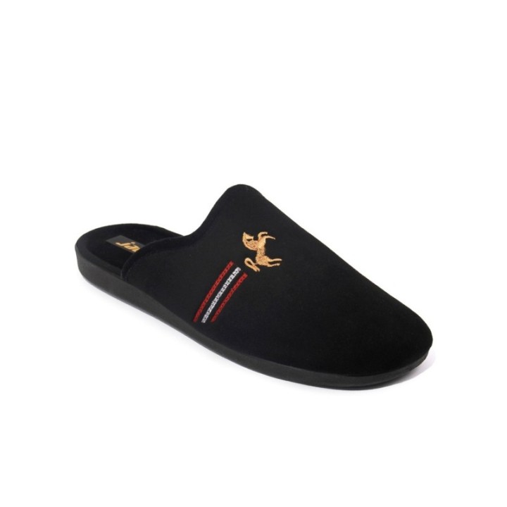Zapatillas de casa negras caballo
