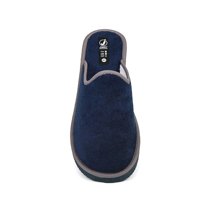 Zapatillas de casa bordada extra cómodas color marino