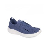Zapatillas color jeans con cordones