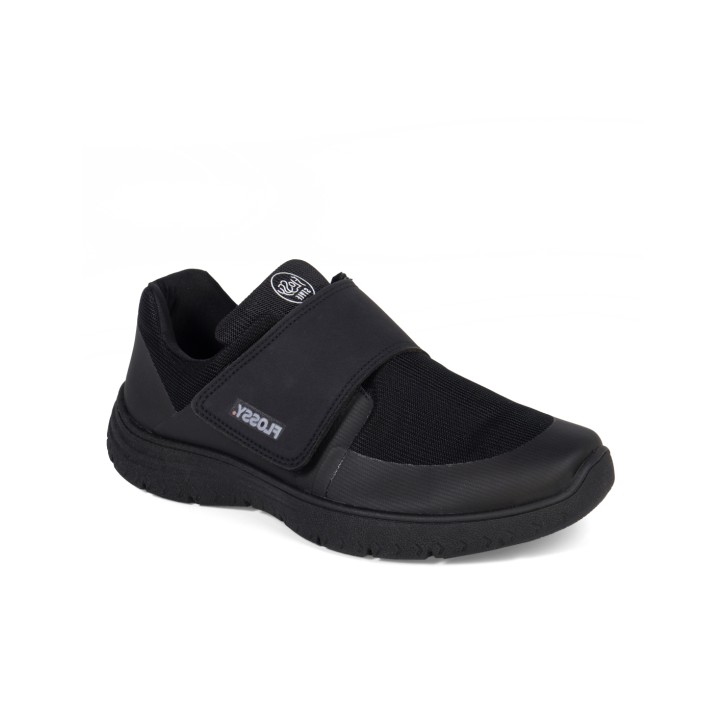 Zapatillas deportivas cómodas cierre velcro negras