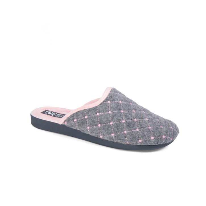 Zapatillas gris Mujer 30-436