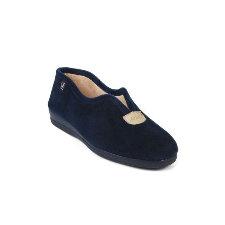 Zapatillas de casa marino aterciopelada