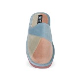 Zapatillas Mujer de casa abiertas triangulos color teja