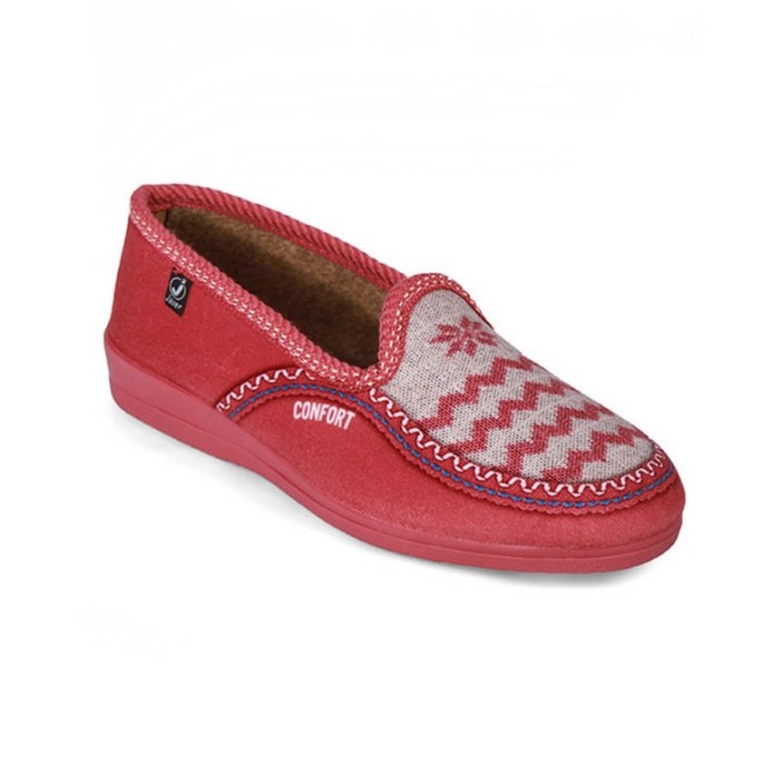 Zapatillas de casa cerradas malva