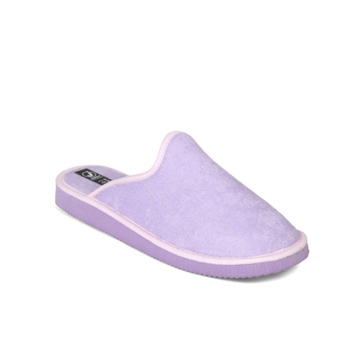 Zapatillas de casa abiertas en color lila