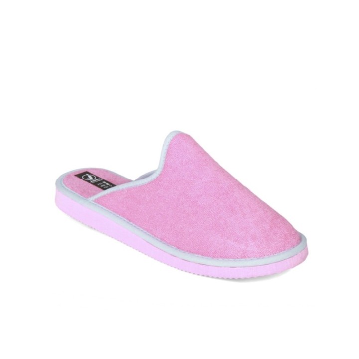 Zapatillas de casa abiertas color rosa