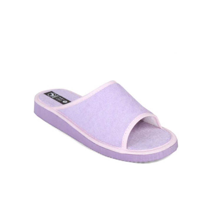 Zapatillas de casa abiertas color lila